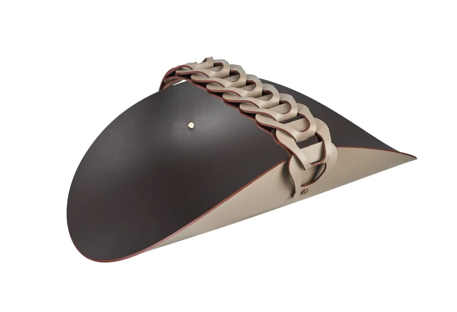 obrazek 1 Luksusowy skórzany organizer na ręczniki 28x48 cm w kolorze cappuccino