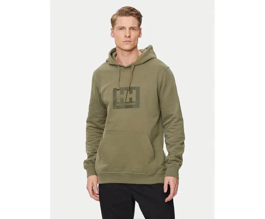 obrazek 1 Helly Hansen Bluza Hh Box Hoodie 53289 Zielony Regular Fit