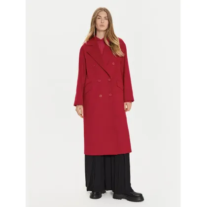 Zdjęcie TWINSET Płaszcz wełniany 242TT2203 Czerwony Loose Fit