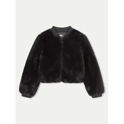 Zdjęcie Karl Lagerfeld Kids Futro Z30231 S Czarny Regular Fit