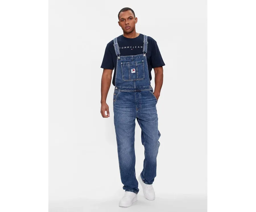 obrazek 1 Tommy Jeans Ogrodniczki Ethan DM0DM18204 Granatowy Regular Fit
