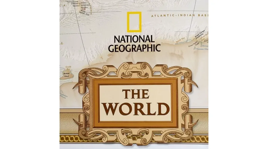 obrazek 2 Elegancka polityczna mapa świata National Geographic