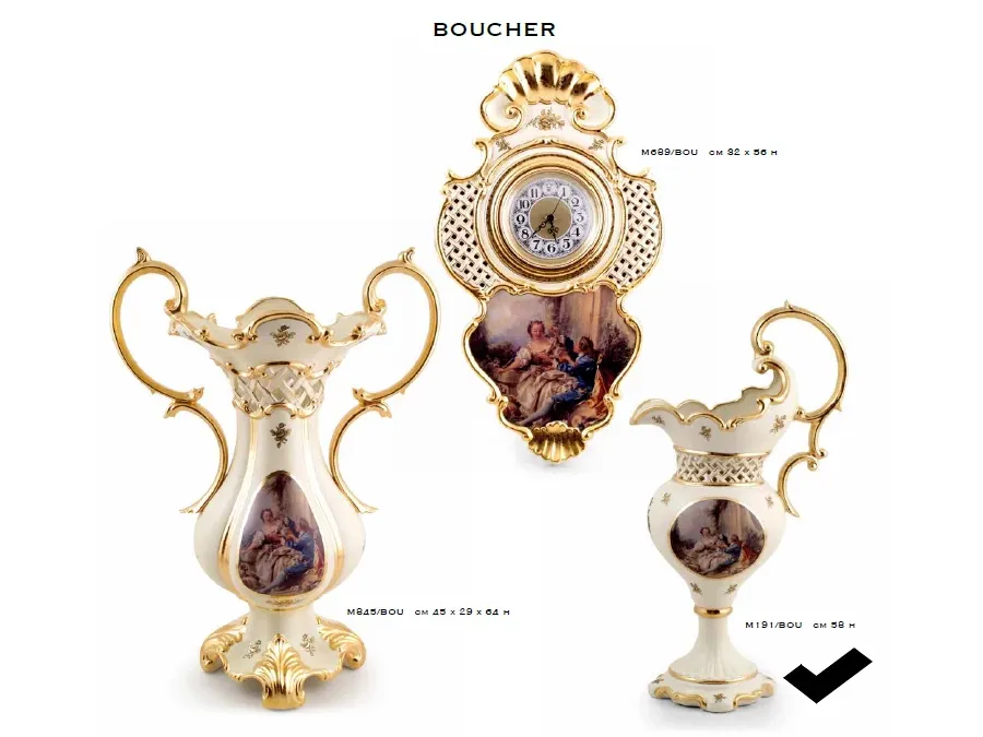 picture 1 Exclusive ceramic carafe in the baroque style - Bruno Costenaro