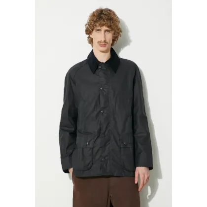 Zdjęcie Barbour kurtka Ashby Wax Jacket męska kolor granatowy przejściowa MWX0339
