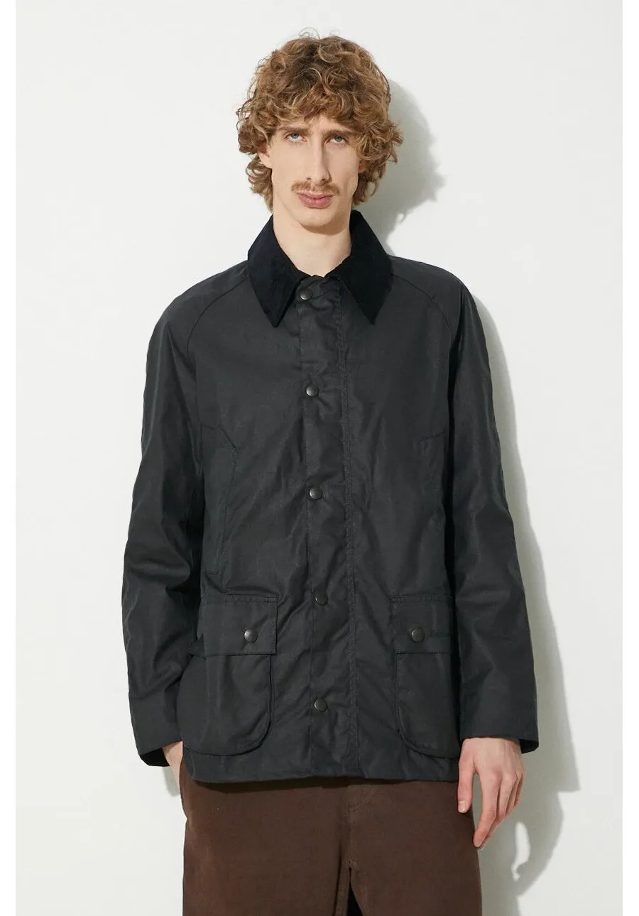 obrazek 1 Barbour kurtka Ashby Wax Jacket męska kolor granatowy przejściowa MWX0339