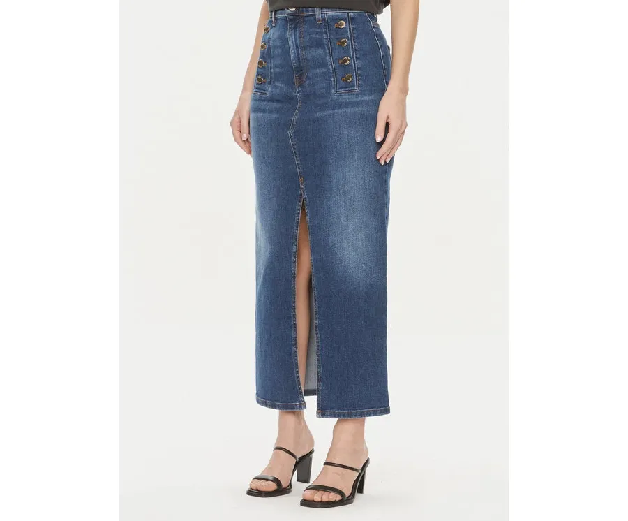 obrazek 1 ViCOLO Spódnica jeansowa DB5056 Niebieski Regular Fit