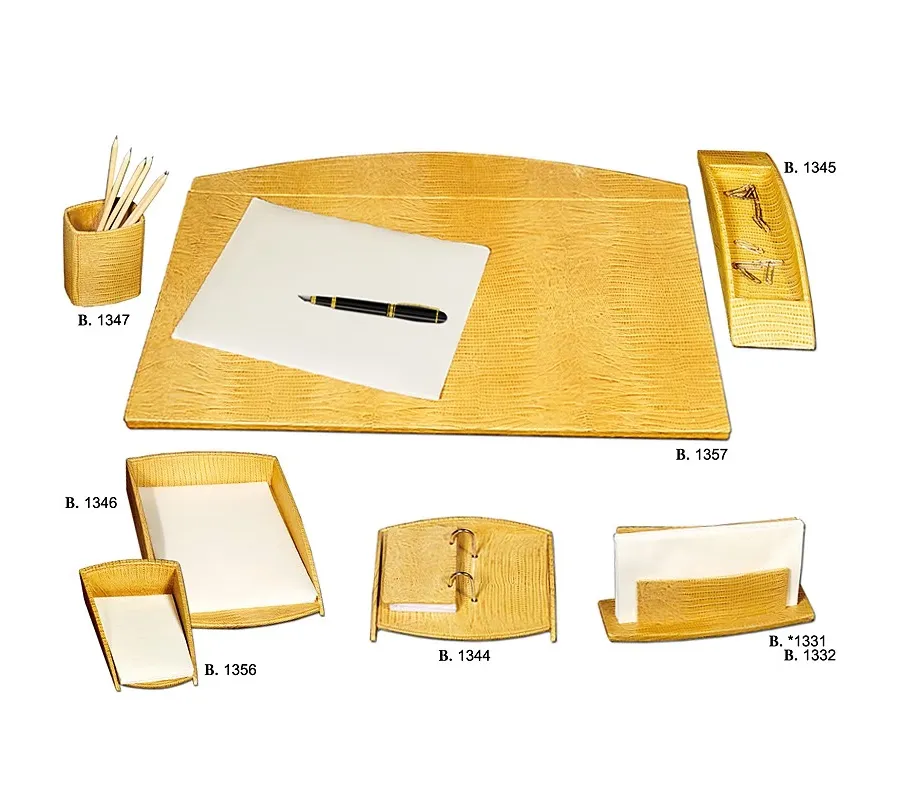 picture 1 Leather desk set - 8 elements