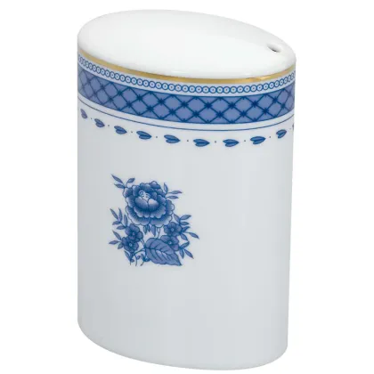 Picture Cozinha Velha porcelain toothpick dispenser with a small floral motif - Vista Alegre