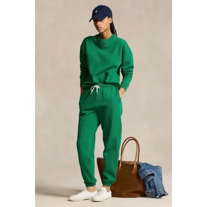 Zdjęcie Polo Ralph Lauren spodnie dresowe kolor zielony gładkie