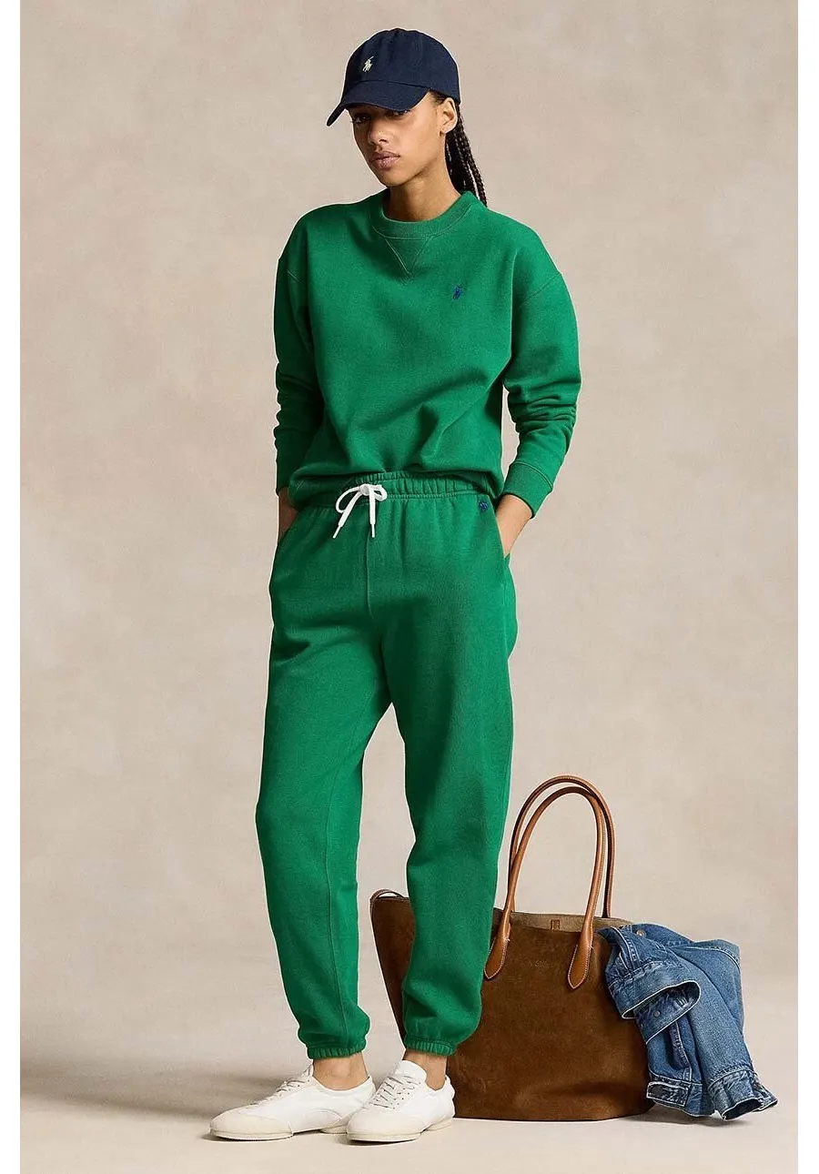 obrazek 1 Polo Ralph Lauren spodnie dresowe kolor zielony gładkie
