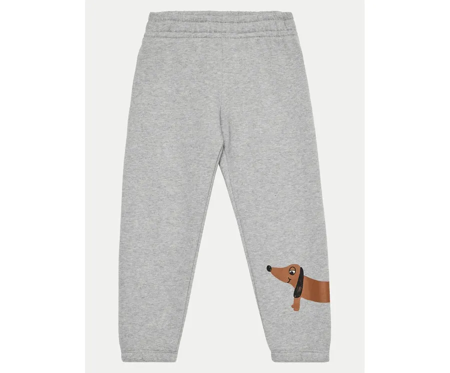 obrazek 1 Mini Rodini Spodnie dresowe Dog 2473014394 Szary Regular Fit MINI RODINI