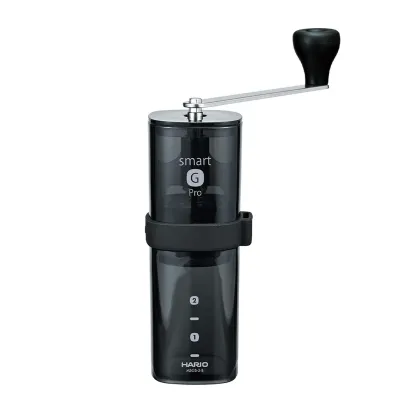 Zdjęcie Hario - Smart G PRO Coffee Mill Przezroczysty Czarny - Młynek do kawy HARIO