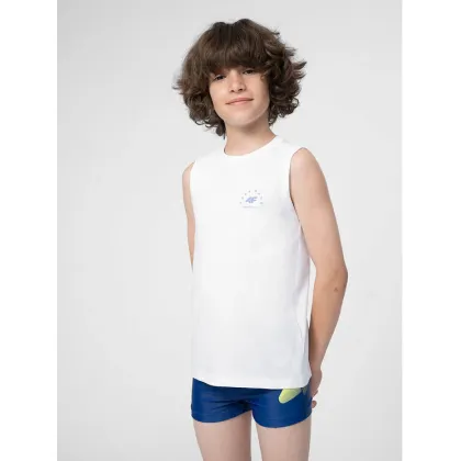 Zdjęcie 4F Tank top 4FJSS23TTSHM284 Biały Regular Fit