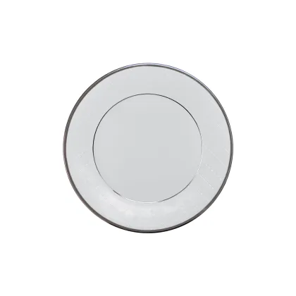 Zdjęcie Unikatowy porcelanowy talerz deserowy z kolekcji Ethereal White - Porcel