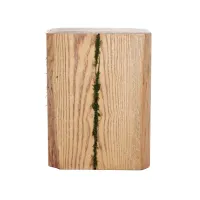 Zdjęcie Dekoracyjne pnie z drewna jesionowego ze stabilizowanym mchem