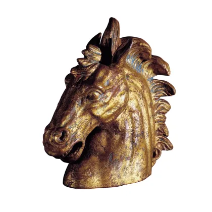 Zdjęcie Mała terakotowa głowa konia H.32xL.32xP.10 cm