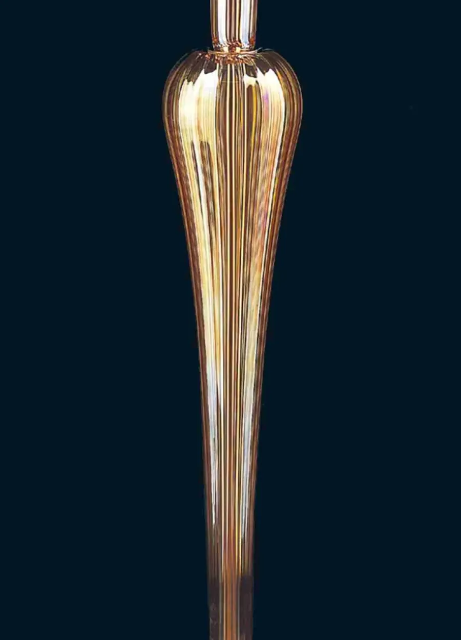 obrazek 2 Szykowna czerwona lampa podłogowa ze szkła Murano
