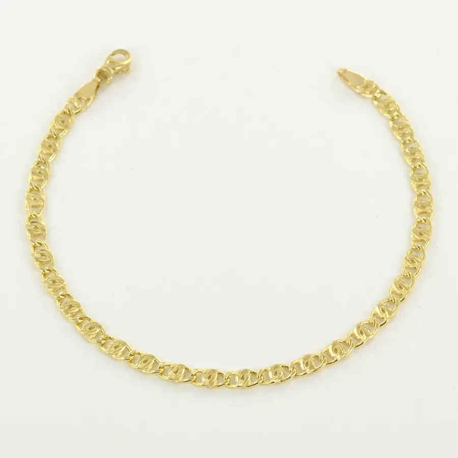 obrazek 2 Elegancka męska bransoletka z żółtego złota (19 cm)