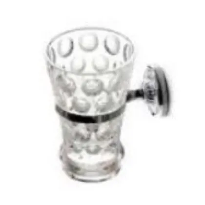 Zdjęcie Włoski naścienny pojemnik na szczoteczki z ręcznie szlifowanego kryształu do łazienki - Il Paralume Marina