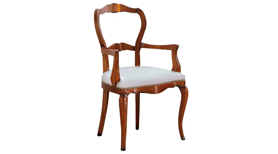 obrazek 1 Klasyczne eleganckie krzesło z drewna litego