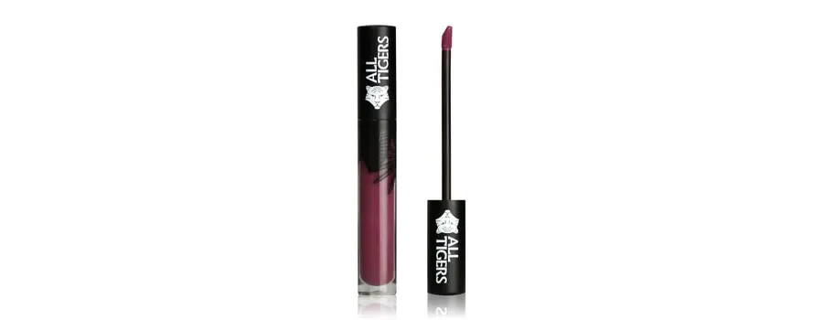 obrazek 1 All Tigers Natural & Vegan Szminka w płynie 8 ml 980 VIOLETT 