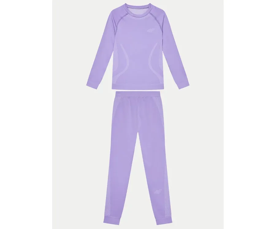 obrazek 1 4F Komplet bielizny termoaktywnej 4FJWAW24USEAF150 Fioletowy Slim Fit