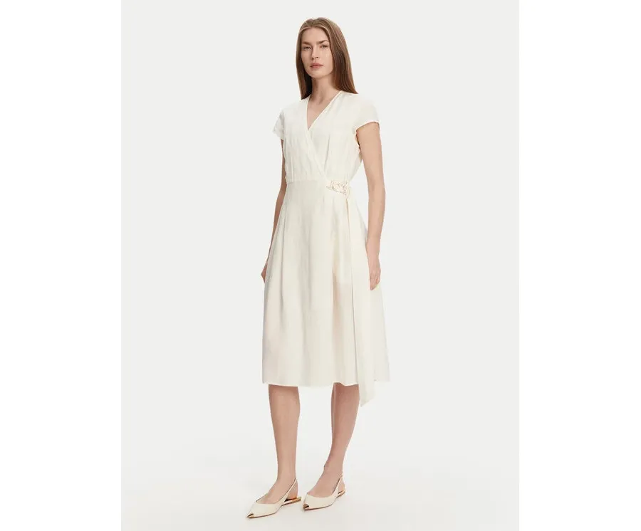 obrazek 1 TWINSET Sukienka letnia 251TT2072 Écru Loose Fit