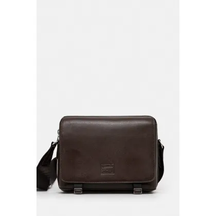 Zdjęcie Paul Smith saszetka skórzana męska kolor brązowy M1A-8083-PSOFTL