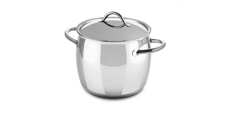 obrazek 1 Włoska pokrywka do głębokiego garnka 18 cm ze stali nierdzewnej