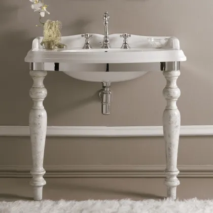 Zdjęcie Ekskluzywna konsola Firenze z umywalką LA02 do wyjątkowej łazienki – 3SC