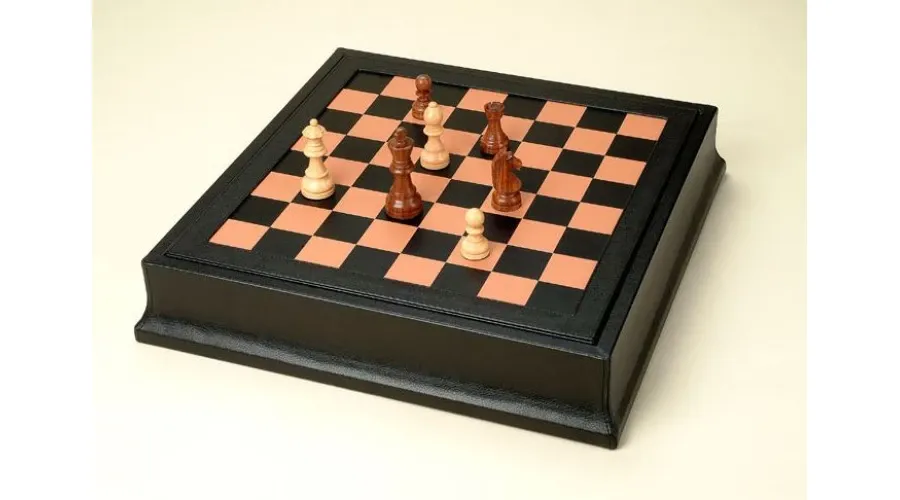 obrazek 1 Niezwykły drewniany komplet do gry w szachy i backgammon
