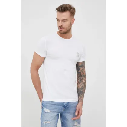 Zdjęcie Versace t-shirt (2-pack) męski kolor biały z nadrukiem AU10193