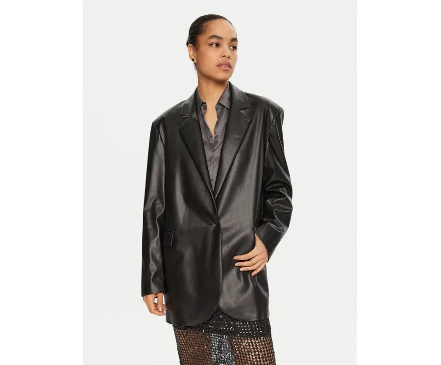 obrazek 1 TWINSET Marynarka 242AQ2042 Czarny Regular Fit