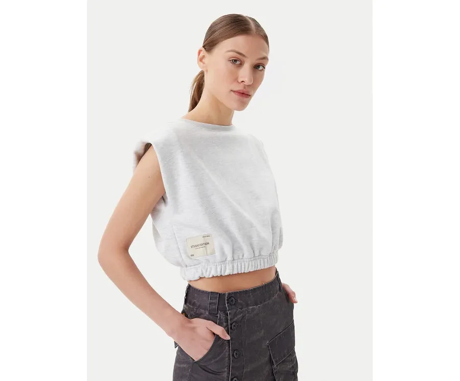 obrazek 1 Alpha Industries Top Studio Edition 156031 Szary Regular Fit