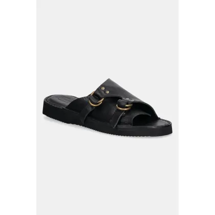 Zdjęcie Fracap klapki skórzane Sandals kolor czarny D110