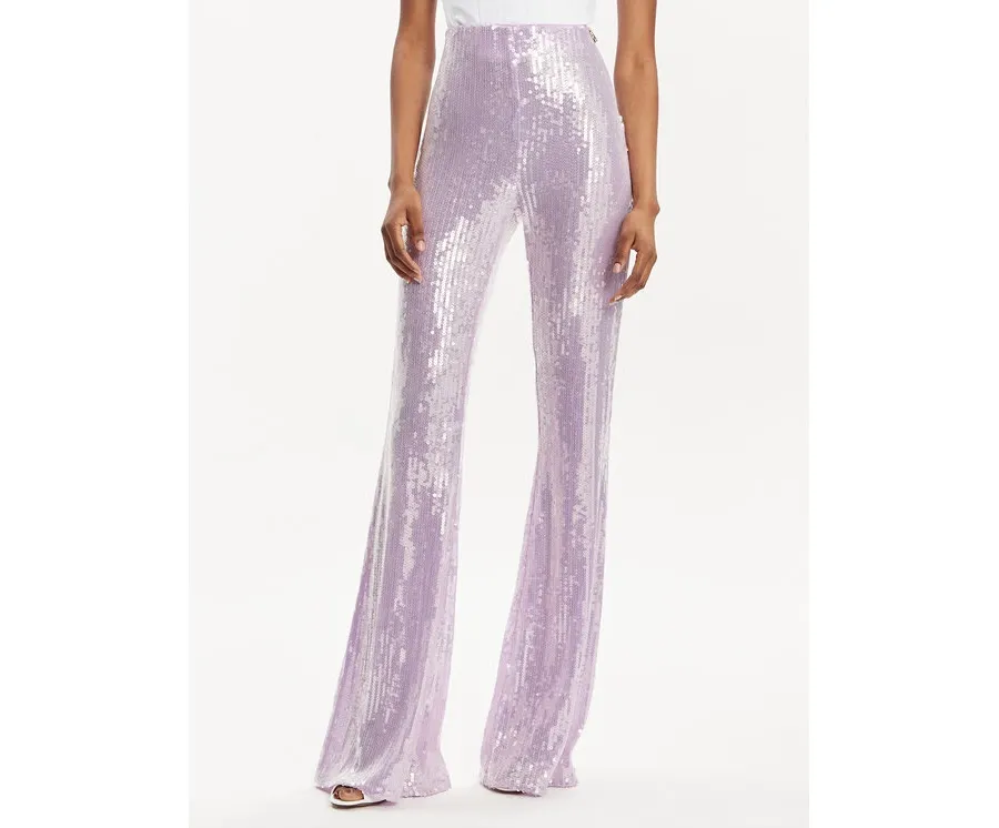 obrazek 1 Patrizia Pepe Spodnie materiałowe 2P1615/A394-M505 Fioletowy Regular Fit