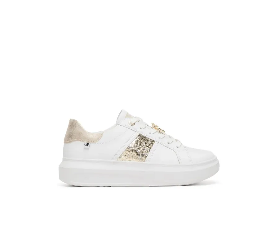 obrazek 1 Rieker Revolution Lifestyle Sneakersy W1202-82 Biały