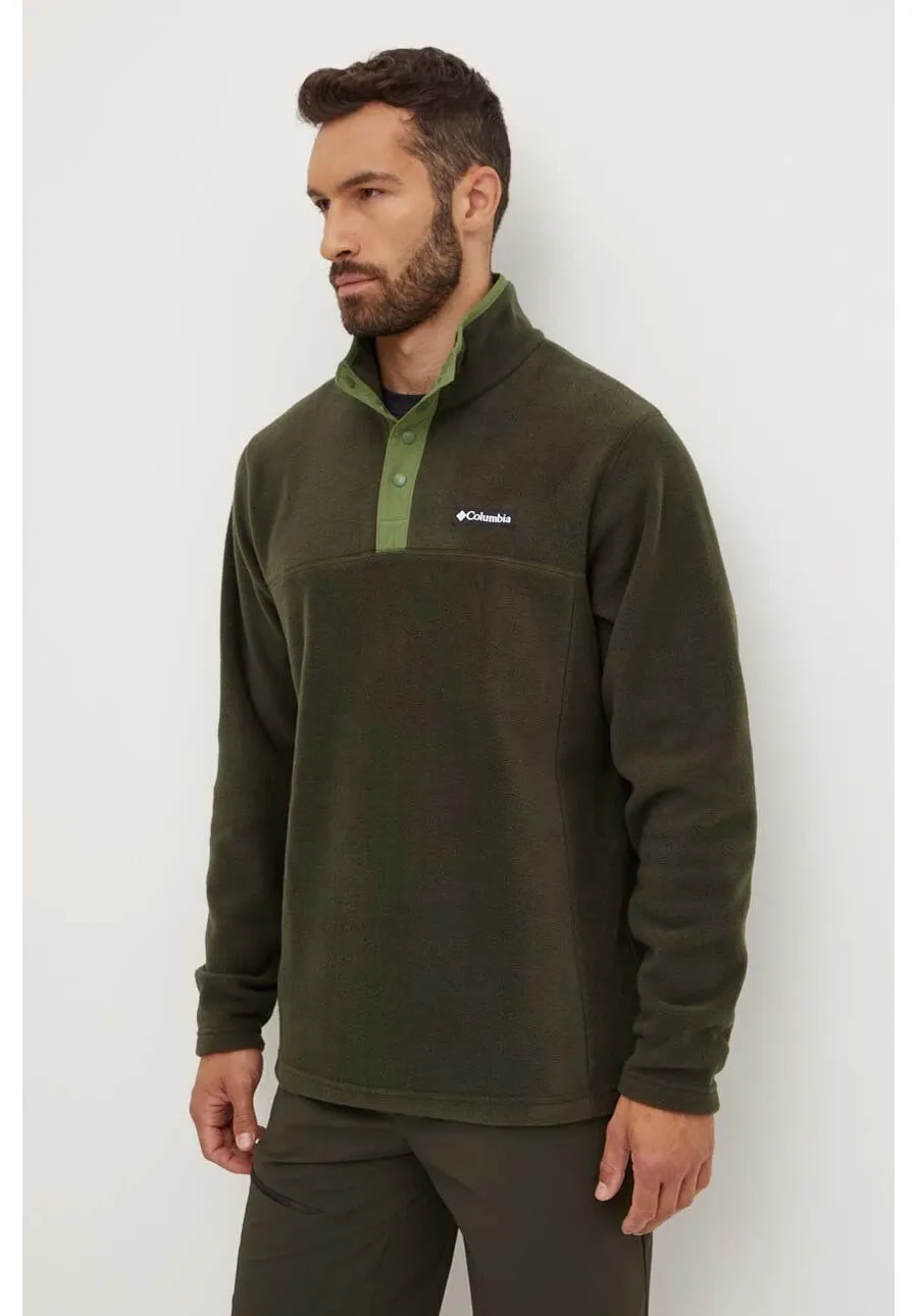 obrazek 1 Columbia bluza sportowa Steens Mountain Half Snap kolor zielony wzorzysta 2097721