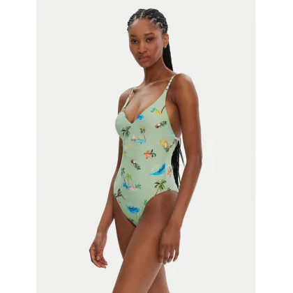 Zdjęcie Seafolly Strój kąpielowy Isla Palm 11071-216 Zielony