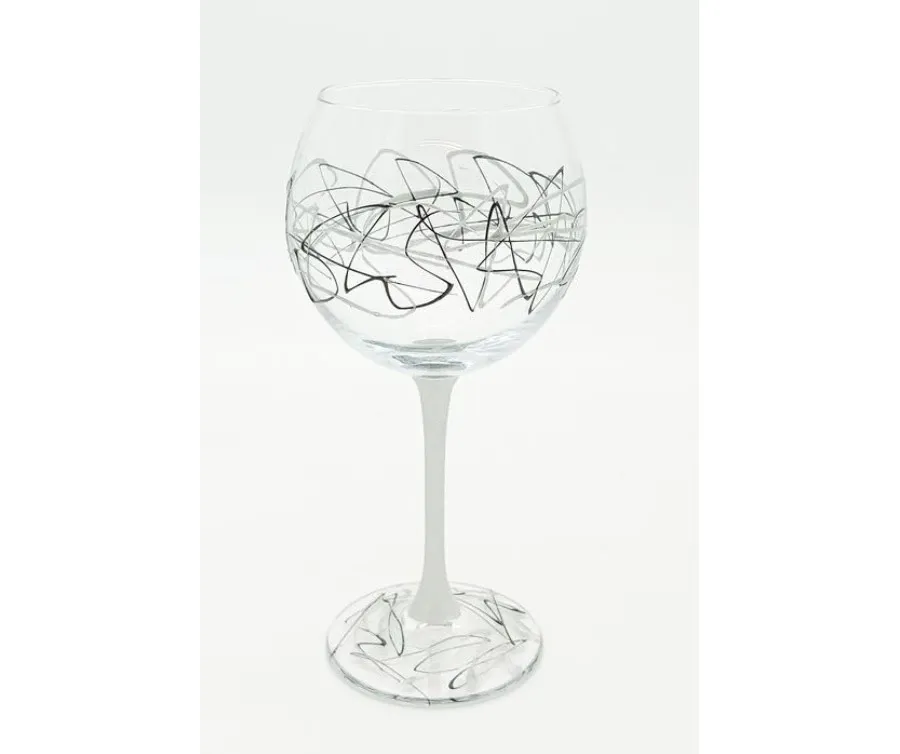 obrazek 1 Stylowy zestaw 6 kieliszków Degustazione Jazz Silver 630 ml