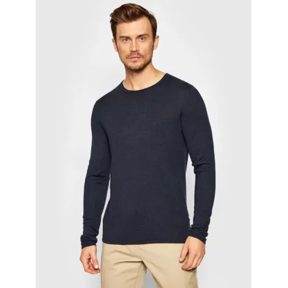 Zdjęcie Selected Homme Sweter Rome 16079774 Granatowy Regular Fit