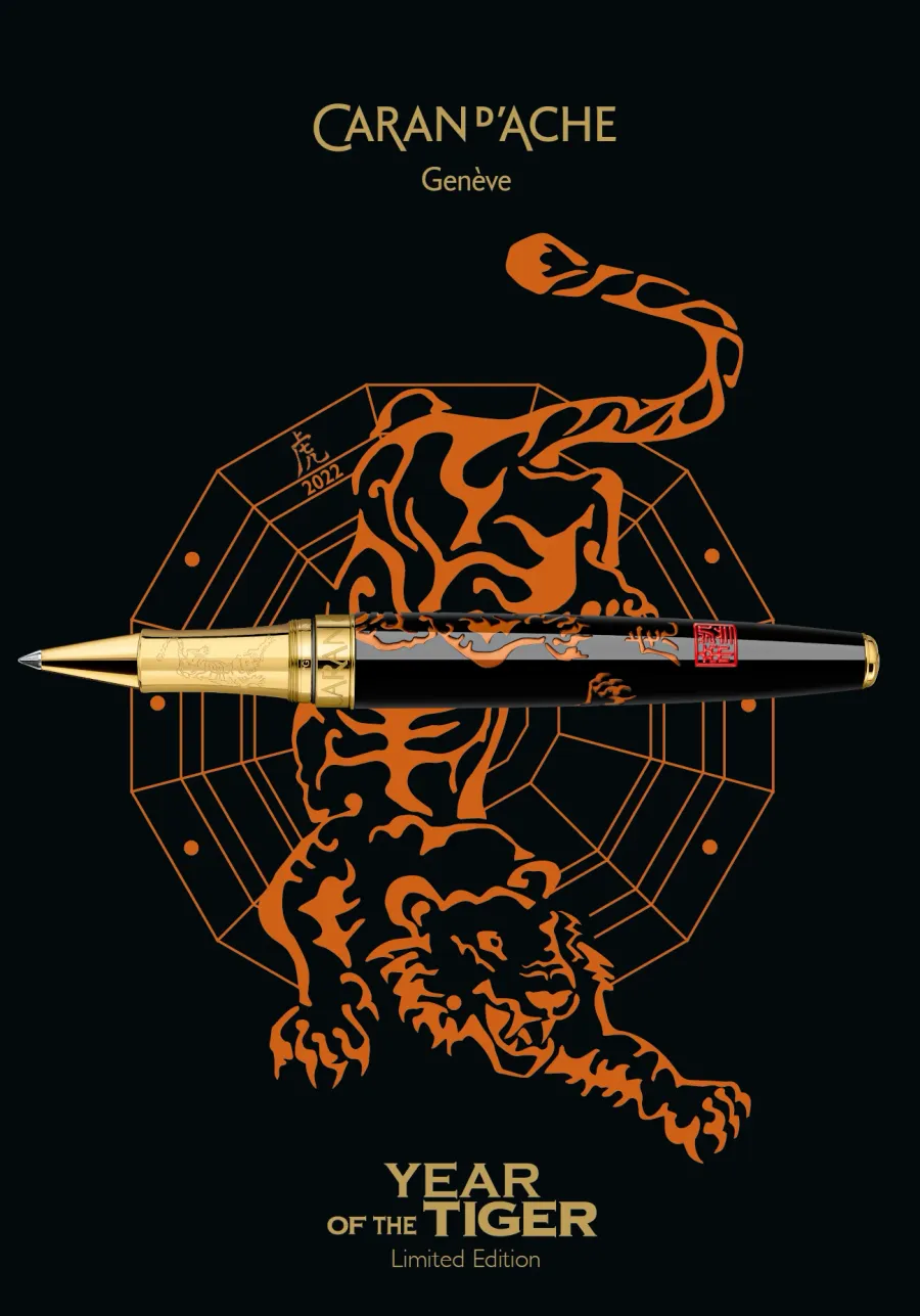 obrazek 5 Piękne pióro kulkowe Year of The Tiger 2022