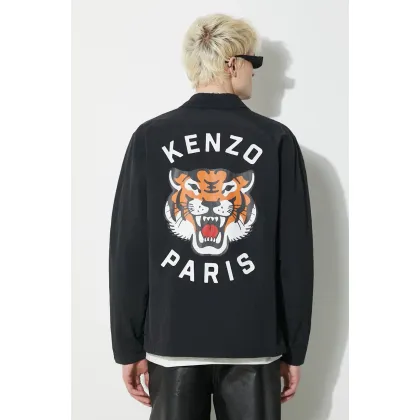 Zdjęcie Kenzo kurtka Lucky Tiger Padded Coach męska kolor czarny przejściowa FE55BL0629NG.99