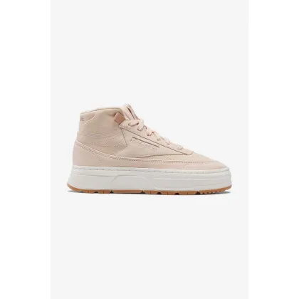 Zdjęcie Reebok sneakersy zamszowe Club C Geo Mid kolor beżowy GV7037-KREMOWY