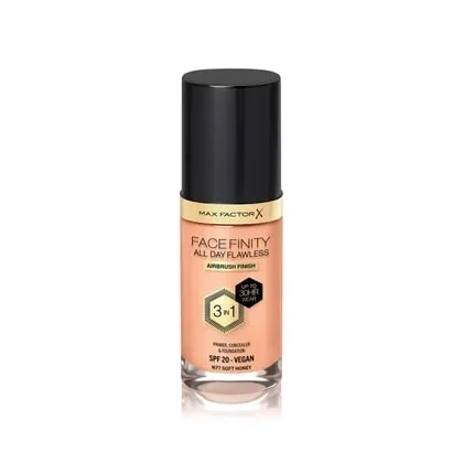Zdjęcie Max Factor Facefinity All Day Flawless Foundation Podkład w płynie 30 ml Nr. 77. Soft honey