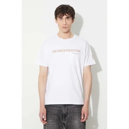 Zdjęcie Engineered Garments t-shirt bawełniany kolor biały 22S1H010-RP001D