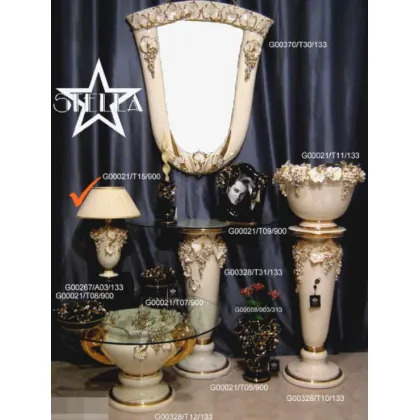 Picture A sophisticated ceramic lamp for the living room in beige