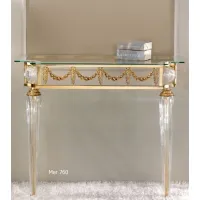 Picture Original crystal console with gilded bronze frame