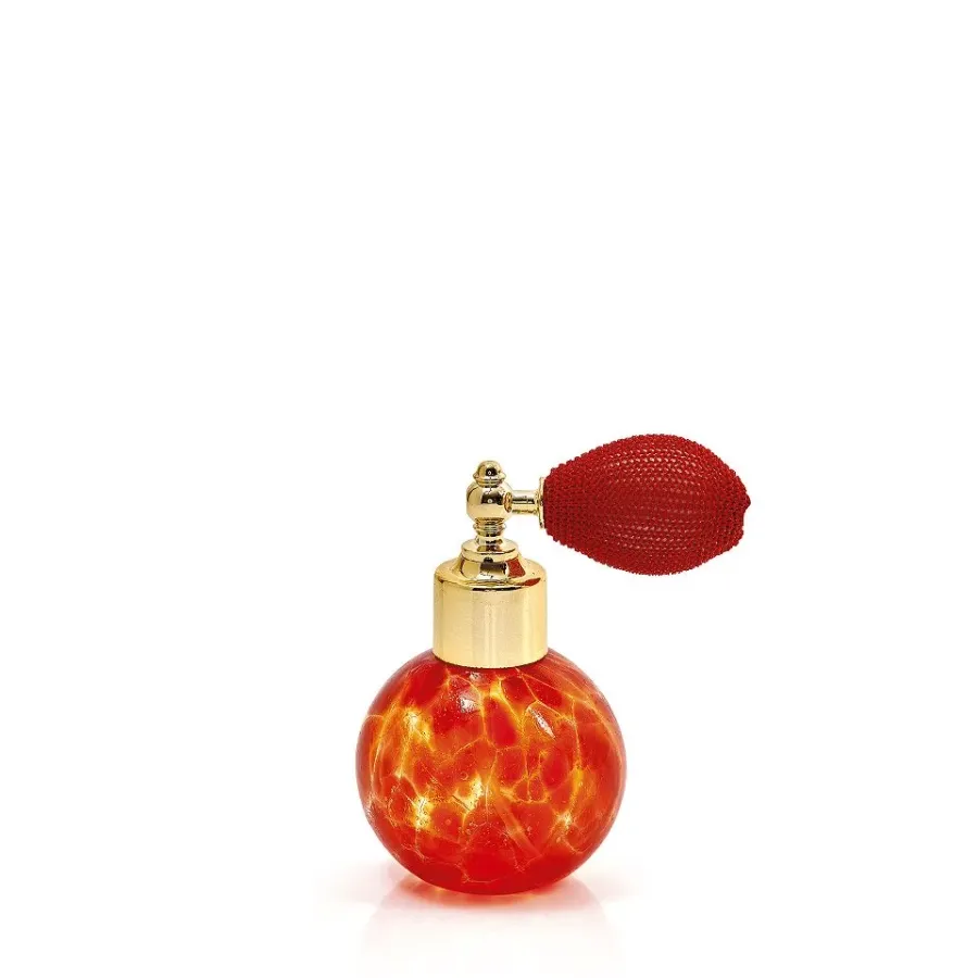 obrazek 1 Czerwony flakonik na perfumy wykonany ze szkła murano