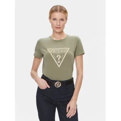 Zdjęcie Guess T-Shirt W4RI69 J1314 Zielony Regular Fit